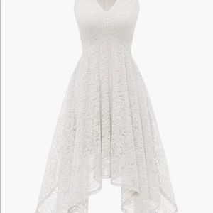 Brand new, never worn, white Lacy A-line dress.